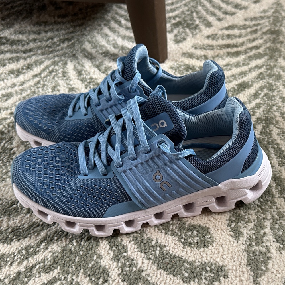 On Running Sky Blue Mesh Sneakers